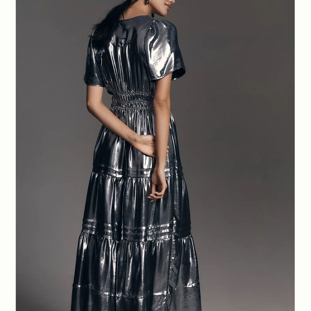 Somerset tiered maxi dress, metallic edition